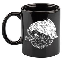 Ying Yang Wolves 11oz C Handle Ceramic Mug