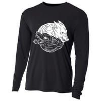 Ying Yang Wolves Cooling Performance Long Sleeve Crew