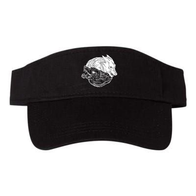 Ying Yang Wolves Visor