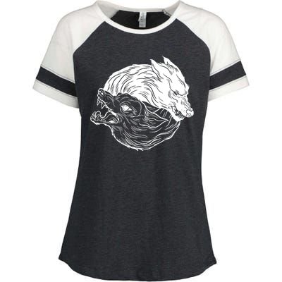 Ying Yang Wolves Enza Ladies Jersey Colorblock Tee