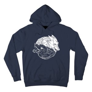 Ying Yang Wolves Hoodie