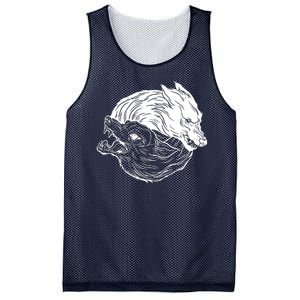 Ying Yang Wolves Mesh Reversible Basketball Jersey Tank