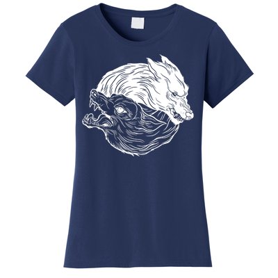 Ying Yang Wolves Women's T-Shirt