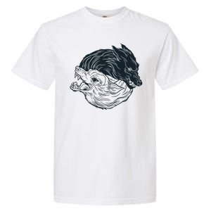 Ying Yang Wolves Garment-Dyed Heavyweight T-Shirt