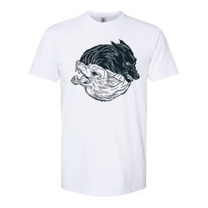 Ying Yang Wolves Softstyle CVC T-Shirt