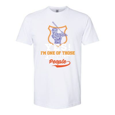 Yes! Im One Of Those Basball People Great Gift Baseball Player Gift Softstyle CVC T-Shirt