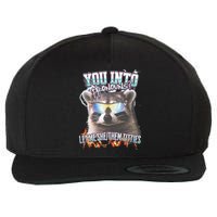 YouRe Into Pronouns Let Me Shethem Tiddies Funny Raccoon Wool Snapback Cap