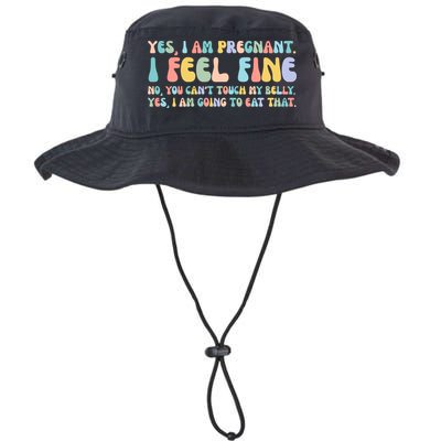 Yes I'm Pregnant You Can't Touch My Belly Funny Bucket Hat