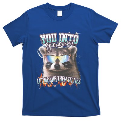 Youre Into Pronouns Let Me Shethem Tiddies T-Shirt