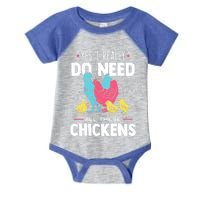 Yes I Really Do Need All These Chickens Funny Gift Funny Farmer Funny Gift Infant Baby Jersey Bodysuit