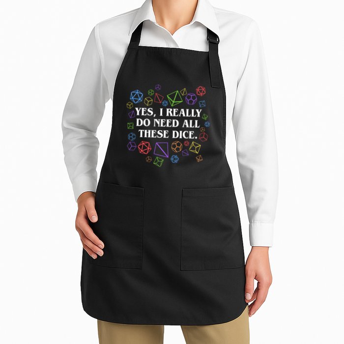 Yes I Really Do Need All These Dice Tabletop Rpg Apron