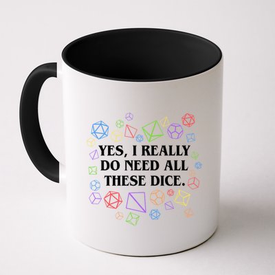 Yes I Really Do Need All These Dice Tabletop Rpg Mug