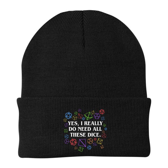 Yes I Really Do Need All These Dice Tabletop Rpg Beanie
