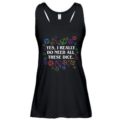 Yes I Really Do Need All These Dice Tabletop Rpg Ladies Essential Flowy Tank