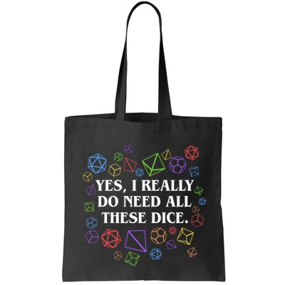 Yes I Really Do Need All These Dice Tabletop Rpg Bag