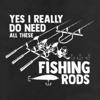 Yes I Really Do Need All These Fishing Rods Fisherman Adult Drive Performance Visor