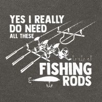 Yes I Really Do Need All These Fishing Rods Fisherman Cotton Canvas Backpack