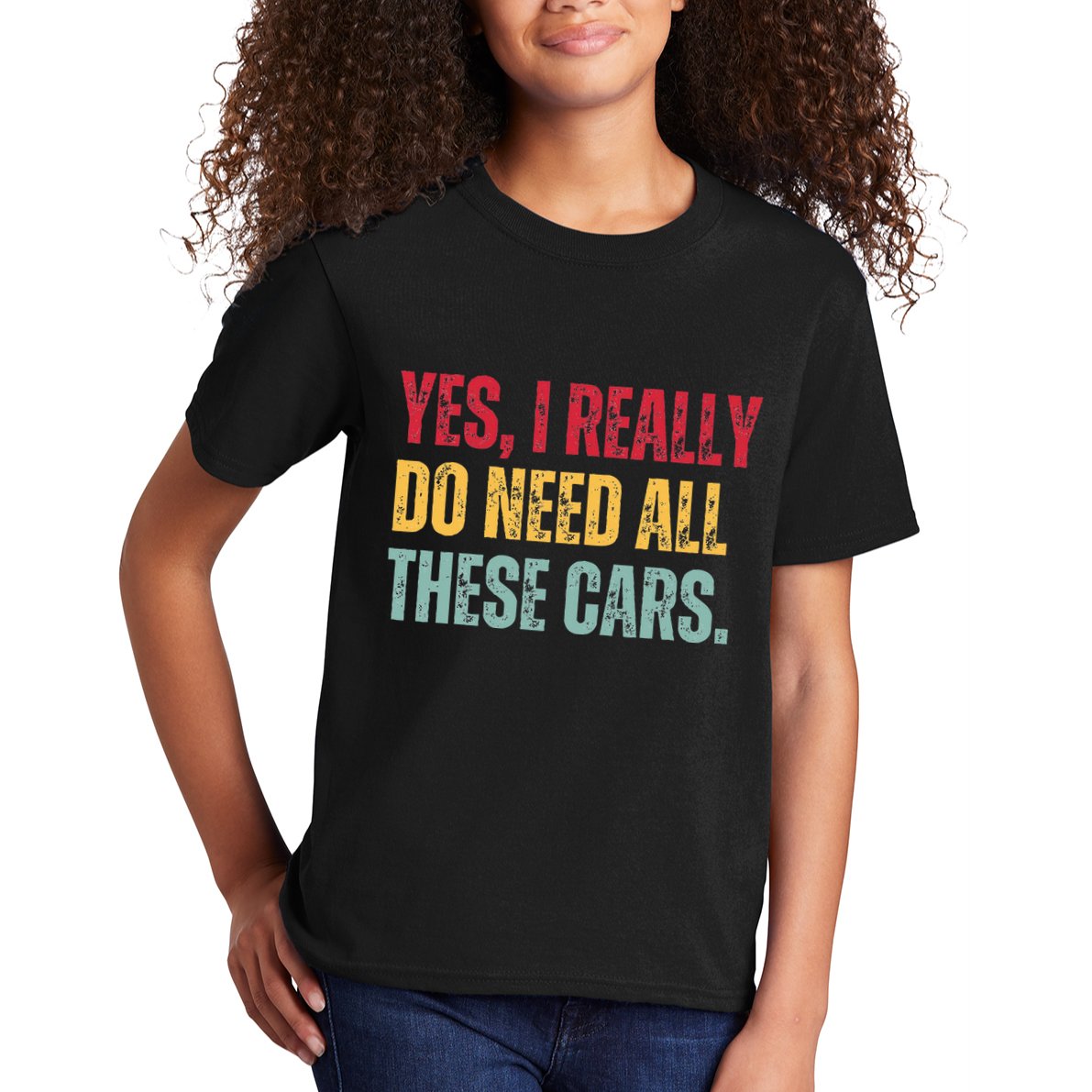 Yes I Really Do Need All These Cars Kids T-Shirt
