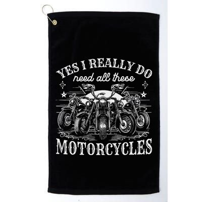 Yes I Really Do Need All These Motorcycles Vintage Garage Golf Towel