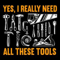 Yes I Really Need All These Tools Carpenter Woodworking Stripe Pom Pom Beanie