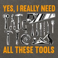 Yes I Really Need All These Tools Carpenter Woodworking Cotton Canvas Backpack