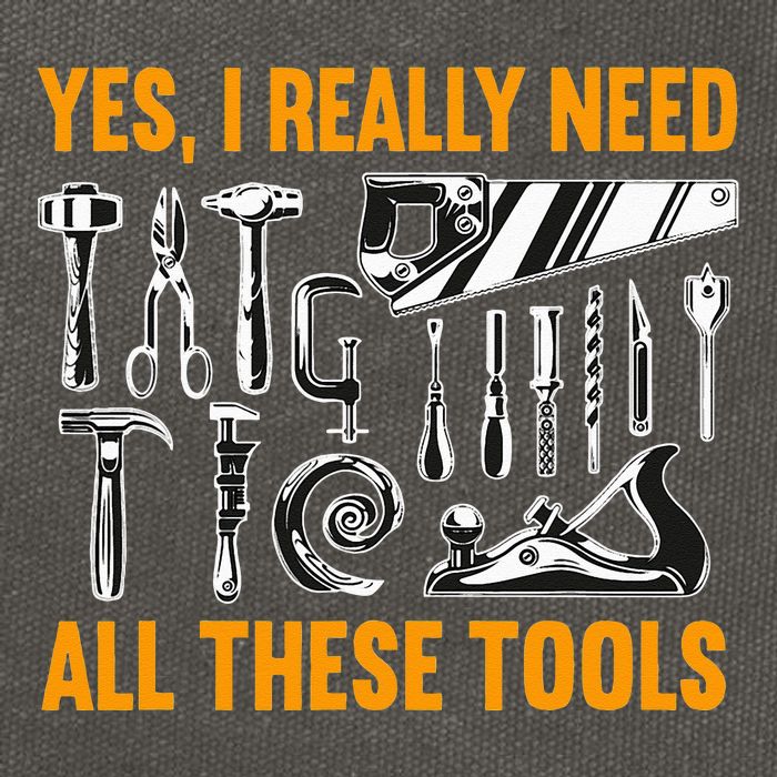 Yes I Really Need All These Tools Carpenter Woodworking Cotton Canvas Backpack