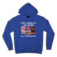 Yes I Really Do Need All These Books Funny Dragon Reading Cute Gift Hoodie