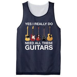 Yes I Really Do Need All These Guitars Active Mesh Reversible Basketball Jersey Tank