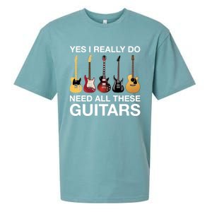 Yes I Really Do Need All These Guitars Active Sueded Cloud Jersey T-Shirt