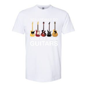 Yes I Really Do Need All These Guitars Active Softstyle CVC T-Shirt