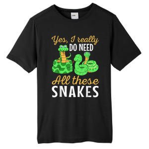 Yes I Really Do Need All These Snakes Reptile Python Tall Fusion ChromaSoft Performance T-Shirt