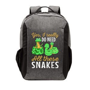 Yes I Really Do Need All These Snakes Reptile Python Vector Backpack