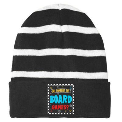 Yes I Really Do Need All These Board Games Funny Striped Beanie with Solid Band