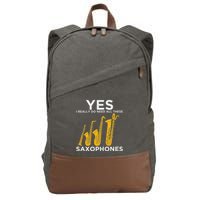 Yes I Really Do Need All These Saxophones Cotton Canvas Backpack