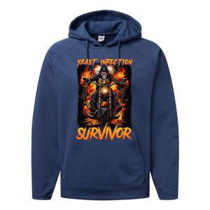 Yeast Infection Survivor Performance Fleece Hoodie