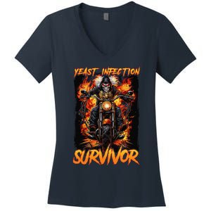 Yeast Infection Survivor Women's V-Neck T-Shirt