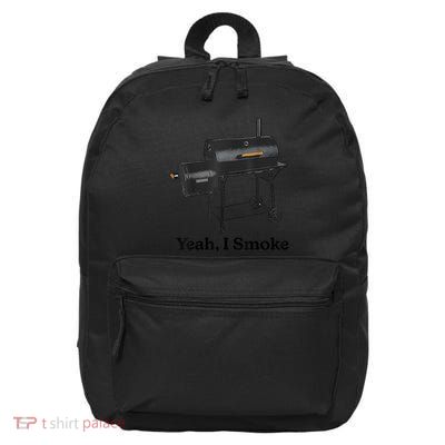 Yeah I Smoke Gift Funny Bbq Smoker & Grilling 16 in Basic Backpack