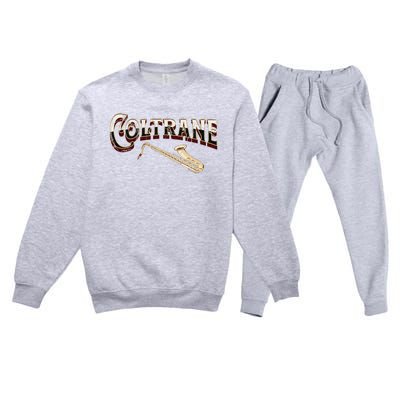 Yes I Speak Coltrane Jazz Music Lover Premium Crewneck Sweatsuit Set