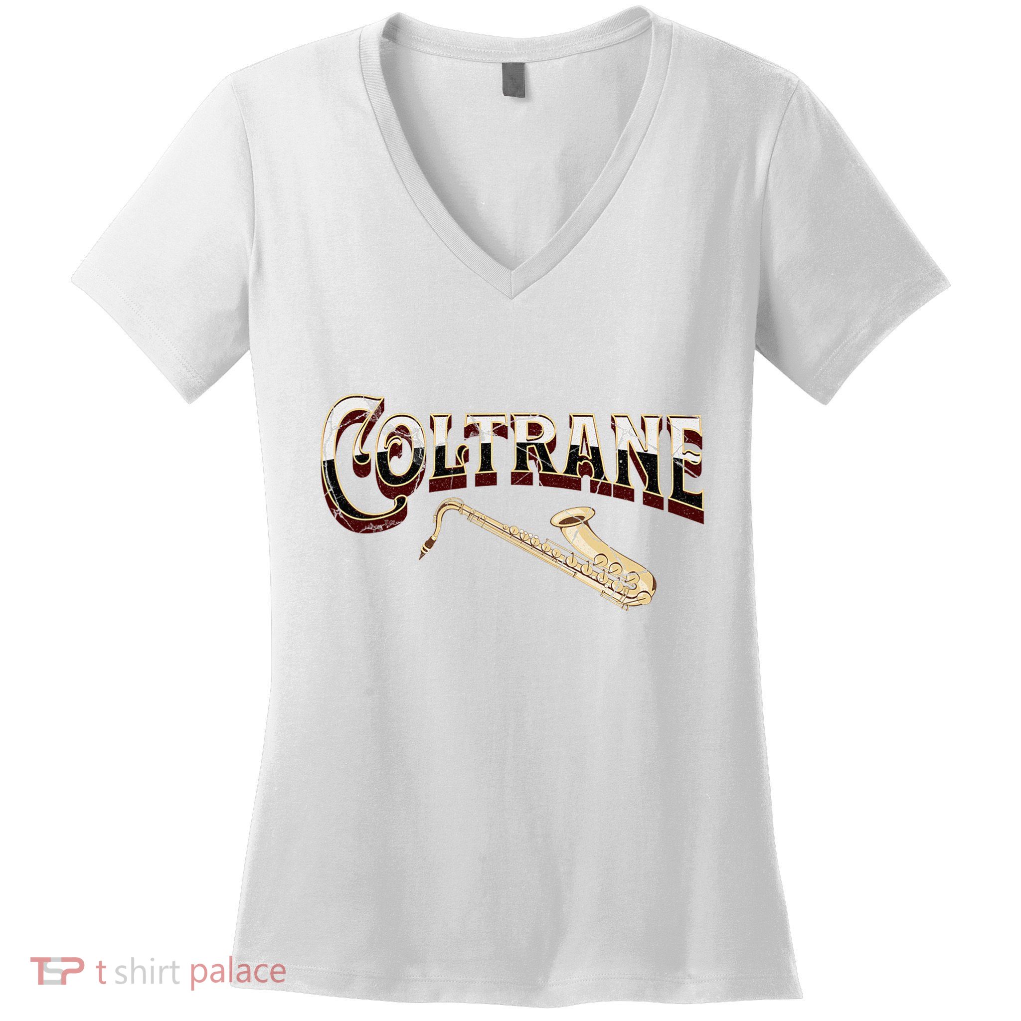 Yes I Speak Coltrane Jazz Music Lover Women's V-Neck T-Shirt