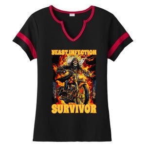 Yeast Infection Survivor Ladies Halftime Notch Neck Tee