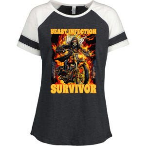 Yeast Infection Survivor Enza Ladies Jersey Colorblock Tee