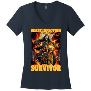 Yeast Infection Survivor Women's V-Neck T-Shirt