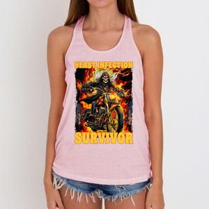 Yeast Infection Survivor Women's Knotted Racerback Tank