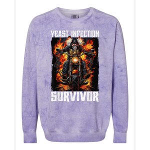 Yeast Infection Survivor Colorblast Crewneck Sweatshirt