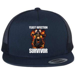 Yeast Infection Survivor Flat Bill Trucker Hat