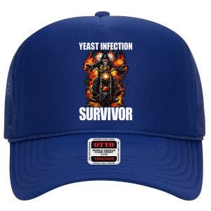 Yeast Infection Survivor High Crown Mesh Back Trucker Hat