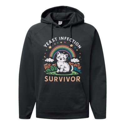 Yeast Infection Survivor Performance Fleece Hoodie