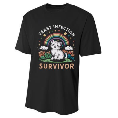 Yeast Infection Survivor Performance Sprint T-Shirt