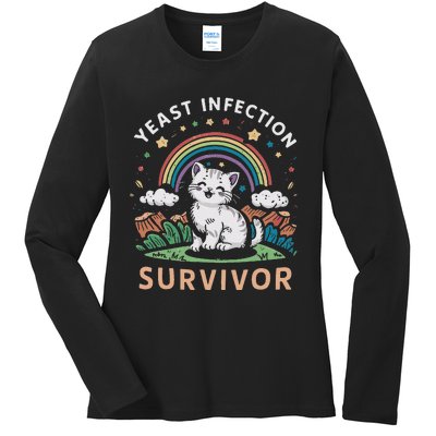 Yeast Infection Survivor Ladies Long Sleeve Shirt