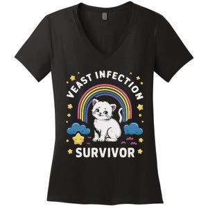 Yeast Infection Survivor Women's V-Neck T-Shirt